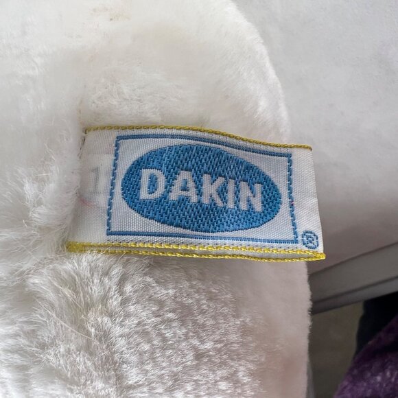 Vintage White Dakin Plush Frou Frou 1982 Purple Blue Hair Nature Babies Flower - Picture 6 of 8